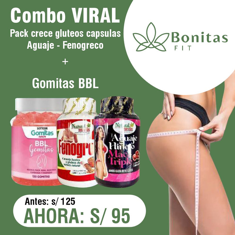 PACK DE AUMENTO DE GLUTEOS CADERAS  PIERNAS Y BUBIS